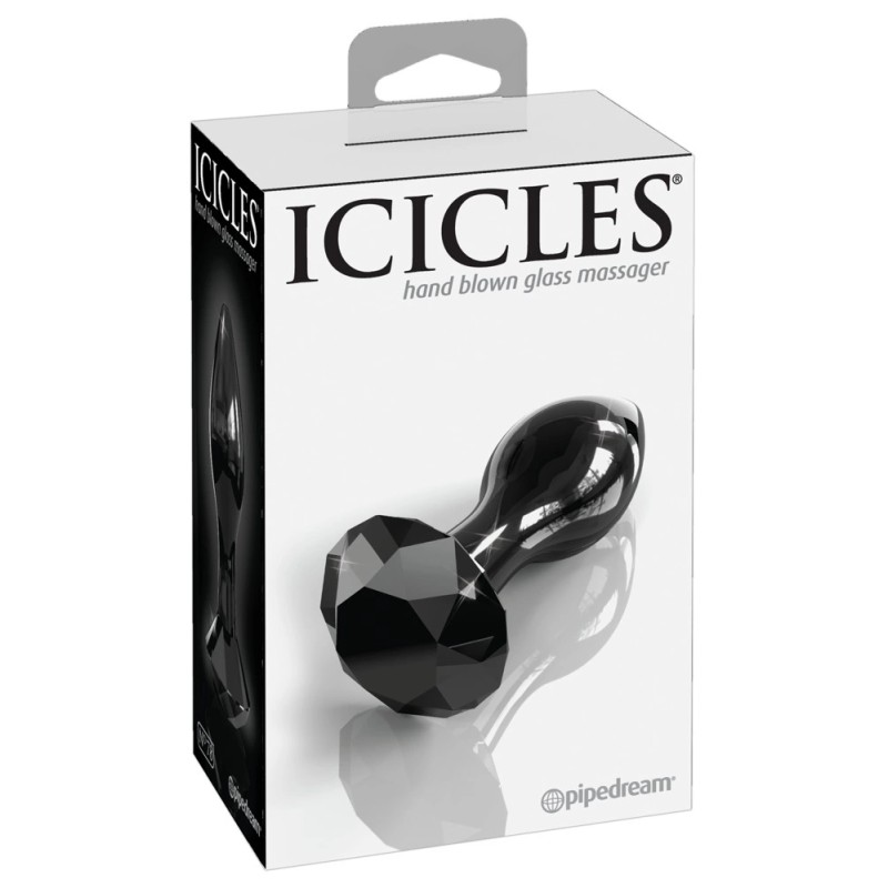 Icicles - Szklany Korek Analny W Kształcie Stożka